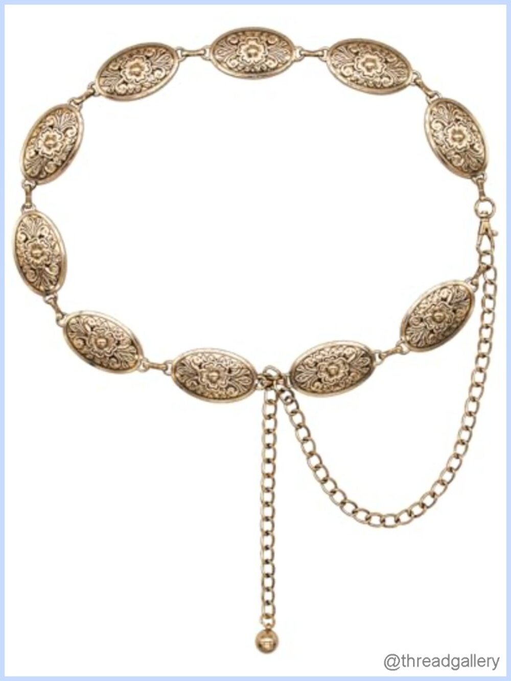 Western Metal Concho Chain Belt Cowgirl Country Concert Outfit